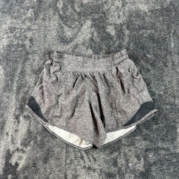 Lululemon Hotty Hot Short II Long Women's 4 Tall Heather Lux Multi Black 4" - Picture 1 of 10